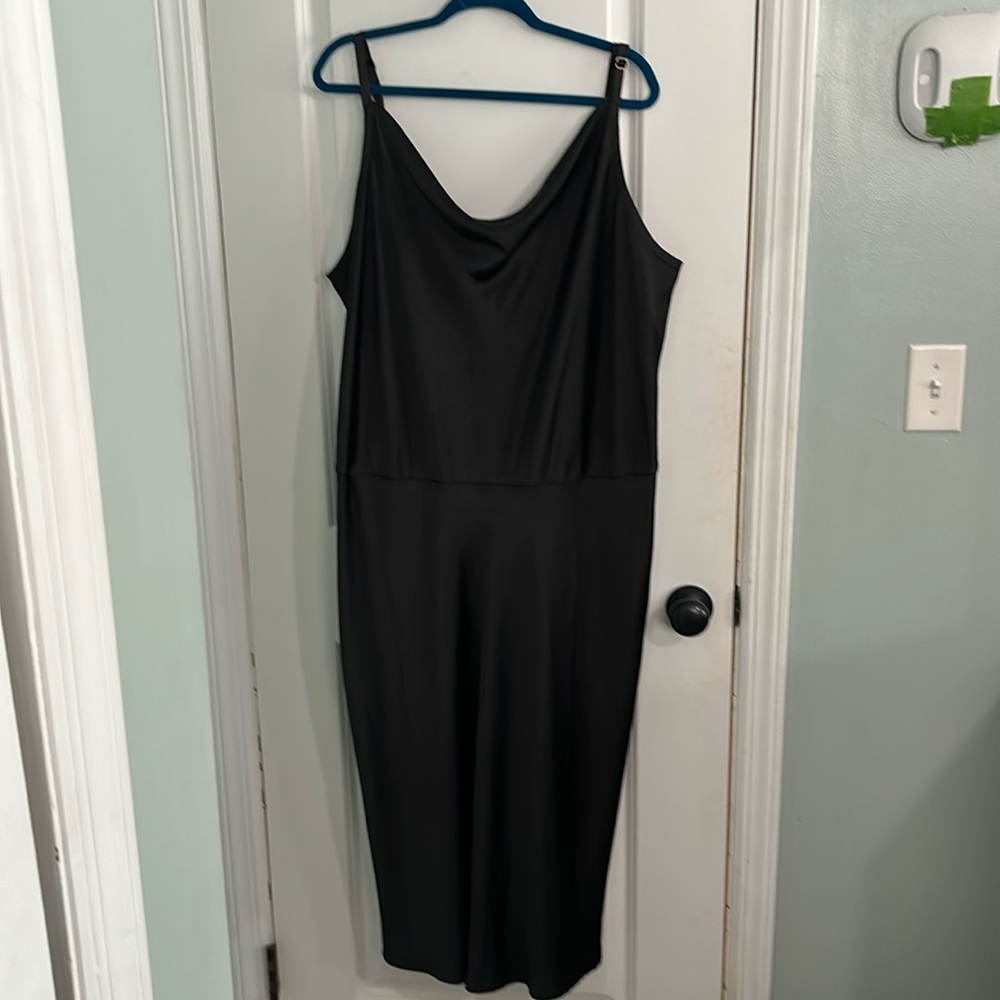 Ava & Viv Cowl Neck Satin style Dress